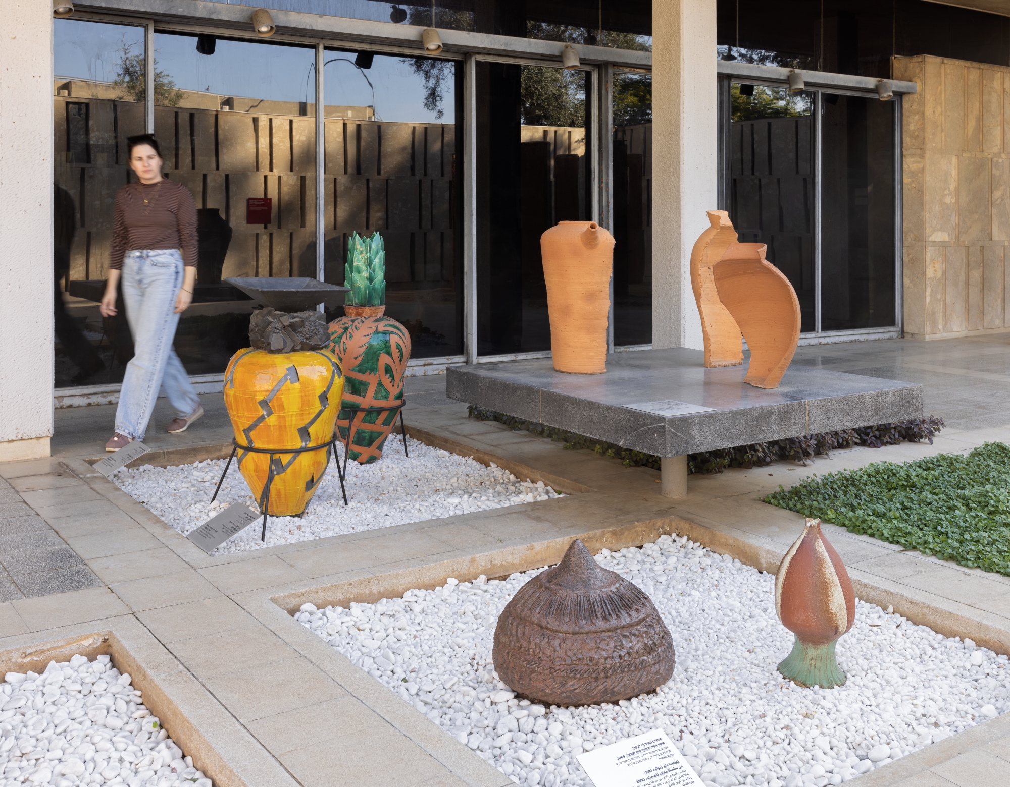 The Ceramics Pavilion Courtyard. Photo: Elad Sarig