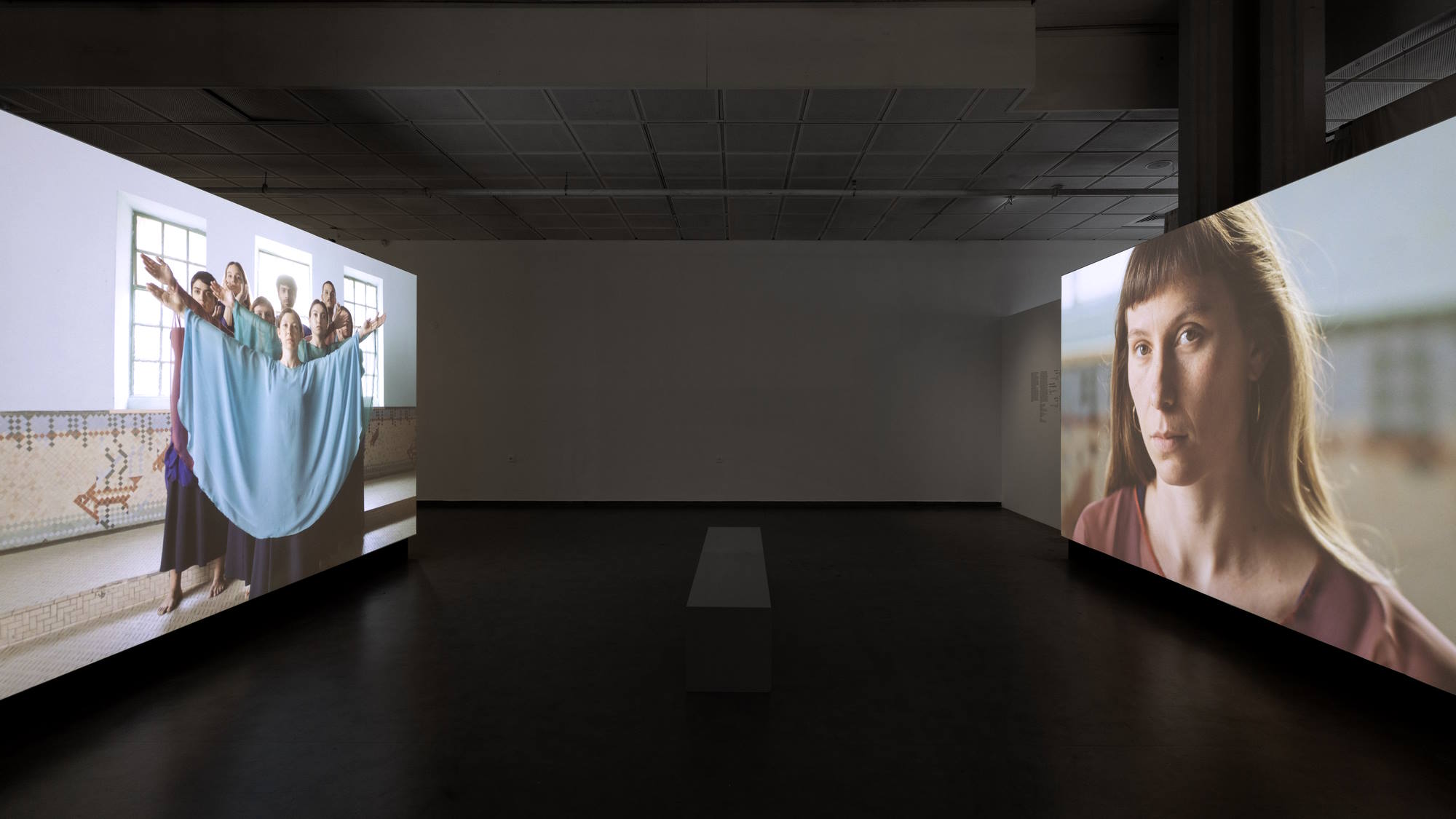 Renana Eldor, "Genesis", Frames from a double channelled video, 2025. Photo: Elad Sarig