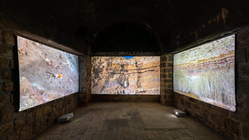 One Shot, Installation view in the Glassblower Workshop. Photo: Daniel Hanoch