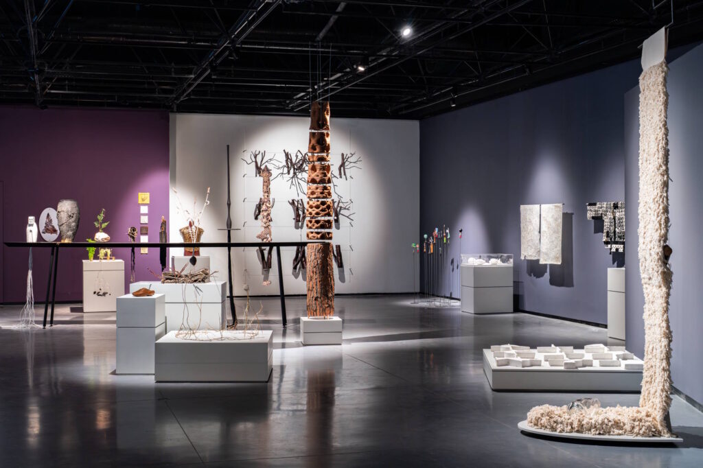 The Tel Aviv Biennale of Crafts and Design: Works and Days. Installation view of the central exhibition at the Rothschild Center. Photo: Daniel Hanoch